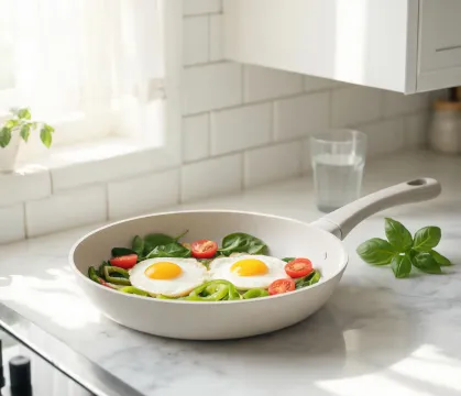Ceramic nonstick fry pan